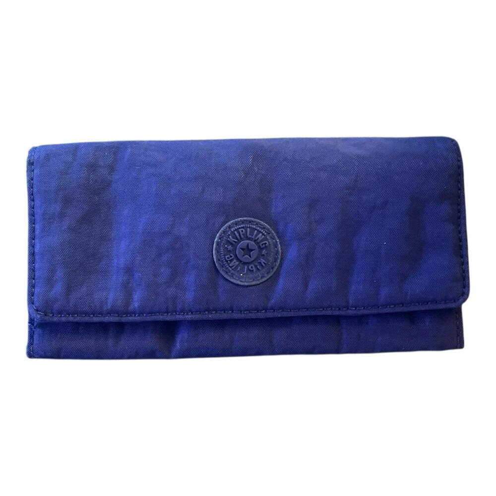 New With Tag Kipling Teddi Light Weight Organizer True Blue Wallet